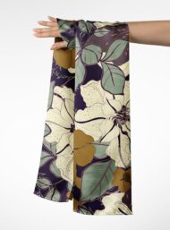 Leaf flower style with brown,white colors - Image 3