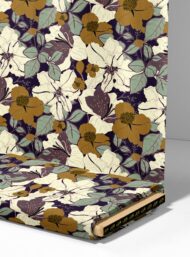 Leaf flower style with brown,white colors - Image 4