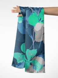 Petal flower style with blue,green colors - Image 3