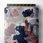 Petal flower style with blue,green colors