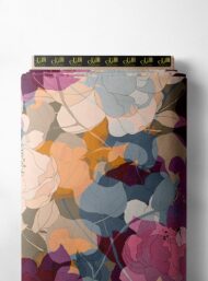 Bloom flower style with pink,grey colors