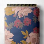 Bloom flower style with pink,yellow colors