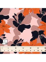 Bloom flower style with orange,black colors - Image 5