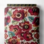 Petal flower style with red,green colors