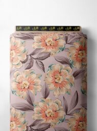 Petal flower style with pink,green colors