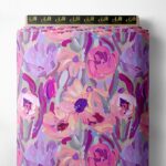 Bloom flower style with pink,purple colors