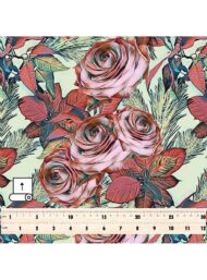 Rose flower style with red,green colors - Image 5