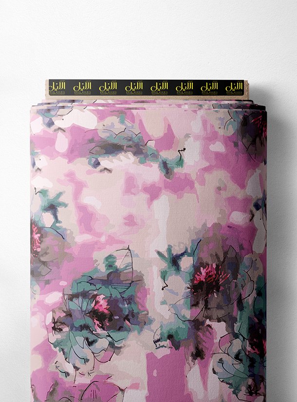 LAI02-0620_1-1.jpg Petal flower style with pink,green colors - Image 1