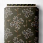 Petal flower style with brown,grey colors