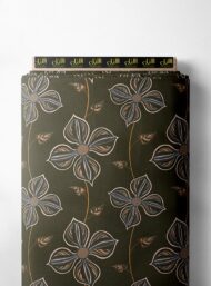 Petal flower style with brown,grey colors