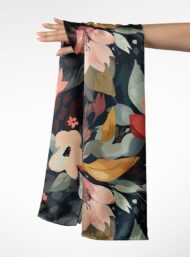 Leaf flower style with pink,green colors - Image 3