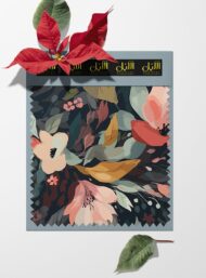 Leaf flower style with pink,green colors - Image 6