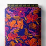 Bloom flower style with pink,orange colors