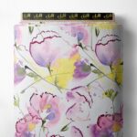 Petal flower style with pink,yellow colors