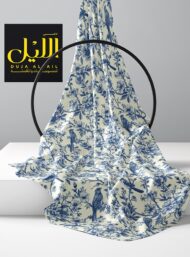 Bird flower style with blue,white colors - Image 2