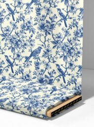 Bird flower style with blue,white colors - Image 4