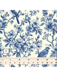 Bird flower style with blue,white colors - Image 5