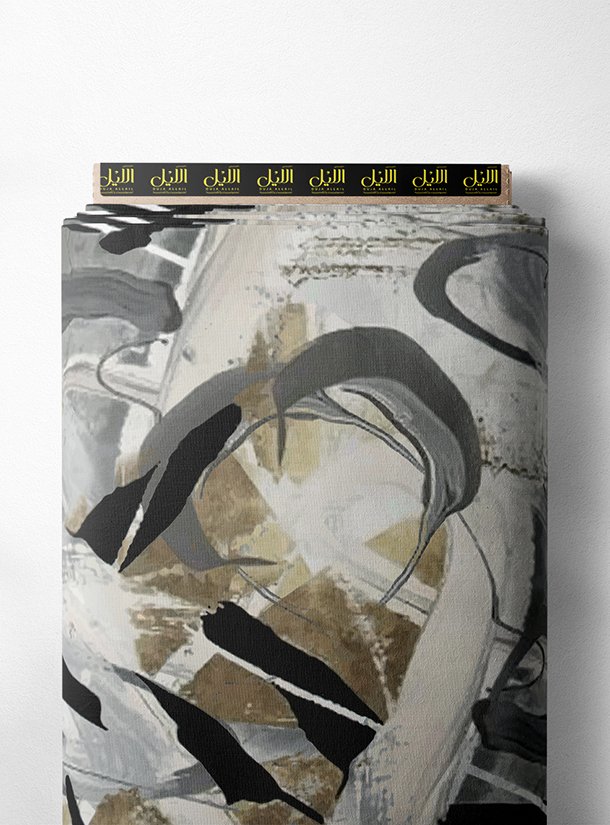 LAI02-0629_1-1.jpg Black abstract style with black,grey colors - Image 1