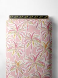 Palm nature style with pink,yellow colors