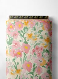 Petal flower style with pink,green colors