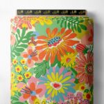 Bloom flower style with yellow,pink colors