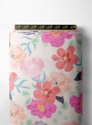 Petal flower style with pink,green colors