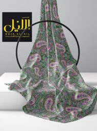 Paisley flower style with pink,green colors - Image 2