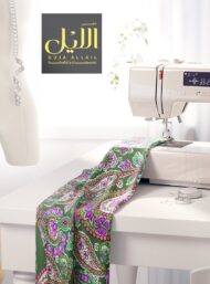 Paisley flower style with pink,green colors - Image 7