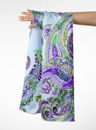 Leaf flower style with green,purple colors - Image 3