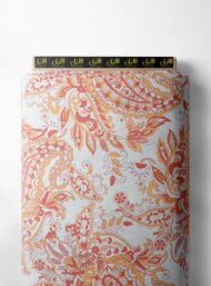 Leaf flower style with orange,red colors