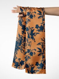 Leaf flower style with blue, orange colors - Image 3