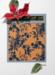Leaf flower style with blue, orange colors - Image 6