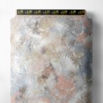 Leaf nature style with brown,blue colors