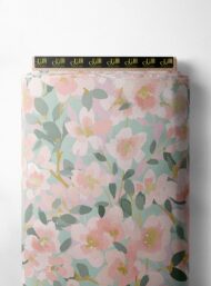 Petal flower style with pink,green colors