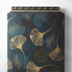 Leaf nature style with grey,yellow colors