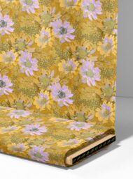 Bloom flower style with yellow,purple colors - Image 4