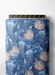 Petal flower style with blue,pink colors