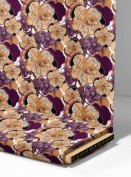 Rose flower style with brown, purple colors - Image 4