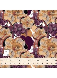 Rose flower style with brown, purple colors - Image 5