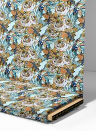 Rose flower style with white,green colors - Image 4