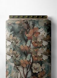 Branch flower style with brown,pink colors