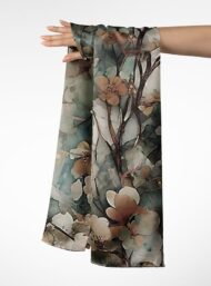 Branch flower style with brown,pink colors - Image 3