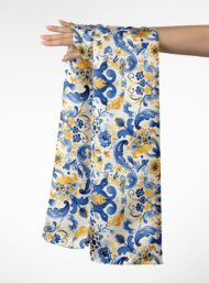 Bloom flower style with blue, yellow colors - Image 3