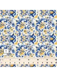 Bloom flower style with blue, yellow colors - Image 5