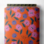 Bloom flower style with pink,purple colors