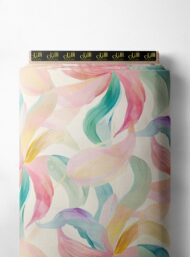 Petal flower style with pink,green colors