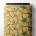 Petal flower style with yellow, green colors