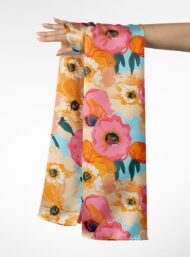 Bloom flower style with pink,orange colors - Image 3