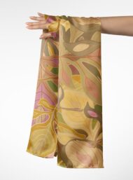 Leaf flower style with brown,pink colors - Image 3