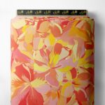 Bloom flower style with red,yellow colors